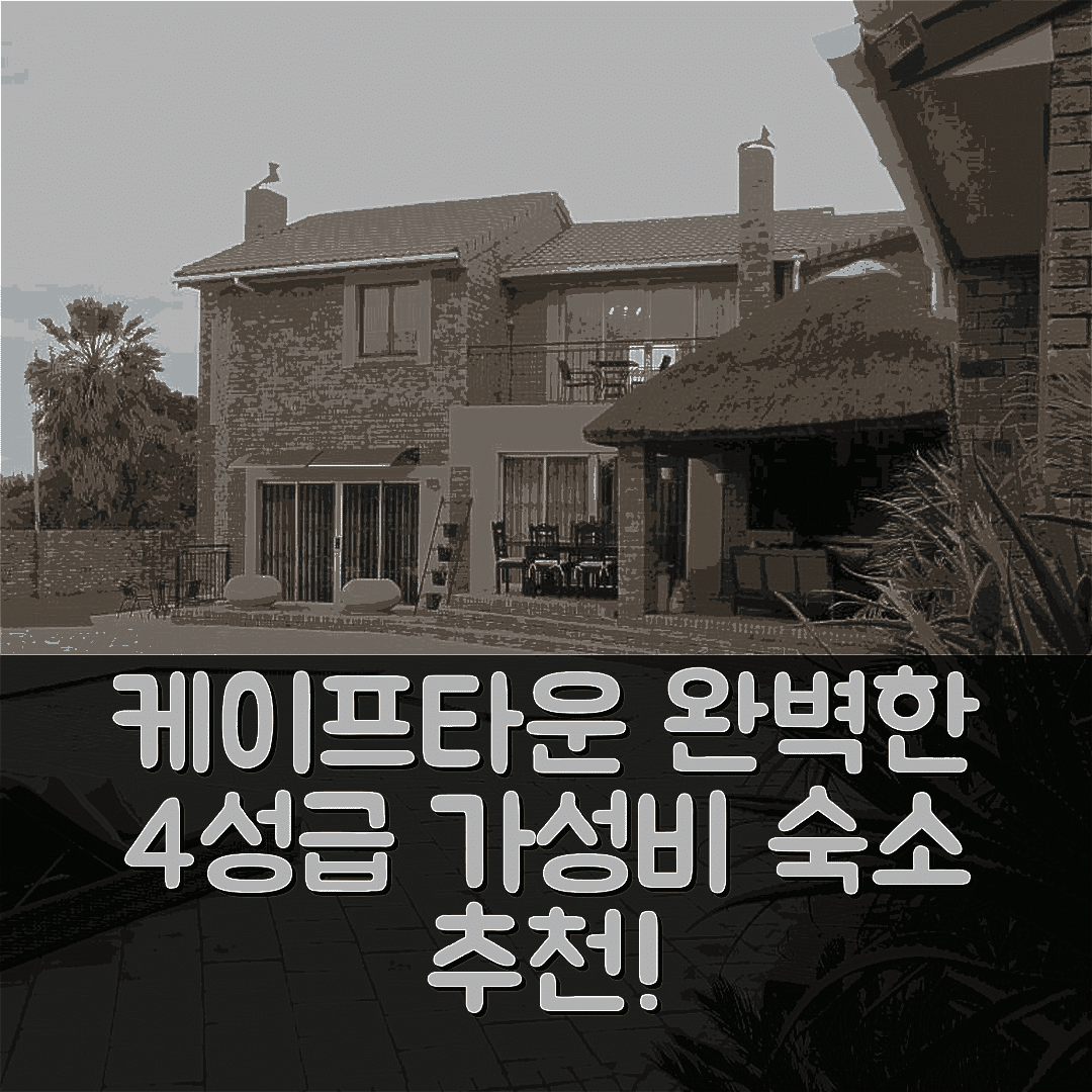 케이프타운 숙소 여행 호텔 추천 알리사스 인 부티크 게스트하우스 | 조식과 수영장으로 완벽한 4성급 가성비 6가지