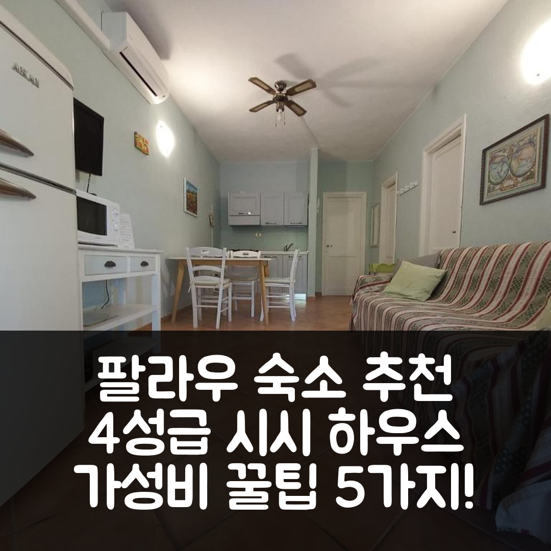 팔라우 숙소 여행 호텔 추천 시시 하우스 호텔 | 조용한 정원에서 가성비 좋은 4성급 예약 팁 5가지