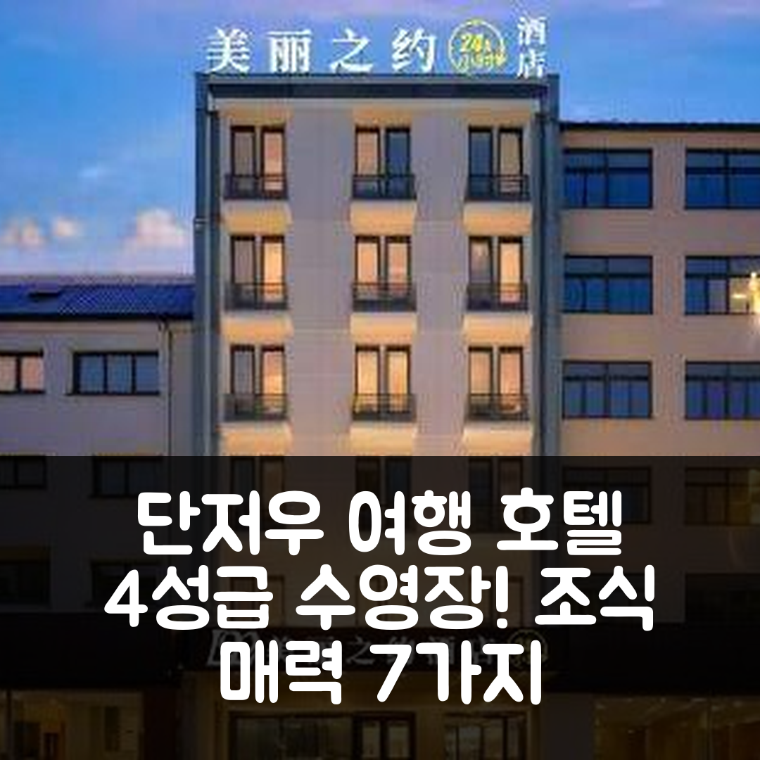 단저우 숙소 여행 호텔 추천 중싱 스트리트 여름 광장 | 4성급 수영장과 조식이 매력적인 이유 7가지