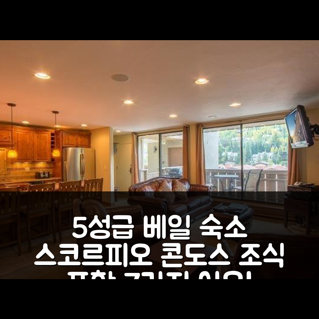 베일 숙소 여행 호텔 추천 스코르피오 콘도스 | 5성급 위치와 조식이 뛰어난 7가지 이유