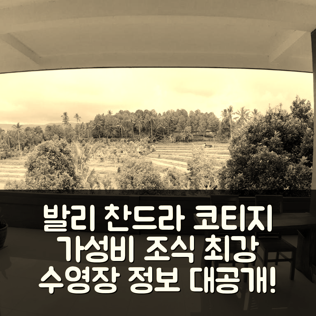 발리 숙소 여행 호텔 추천 찬드라 코티지 | 가성비와 조식이 뛰어난 5가지 이유와 수영장 정보