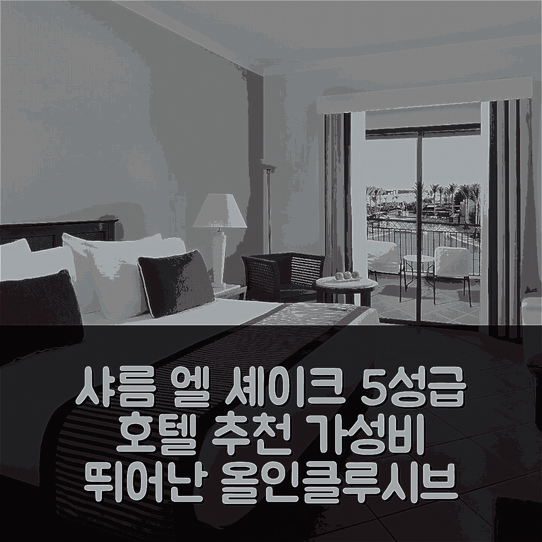 샤름 엘 셰이크 숙소 여행 호텔 추천 자즈 벨베데레 올 인클루시브 | 5성급 수영장과 조식이 뛰어난 가성비 7가지 이유
