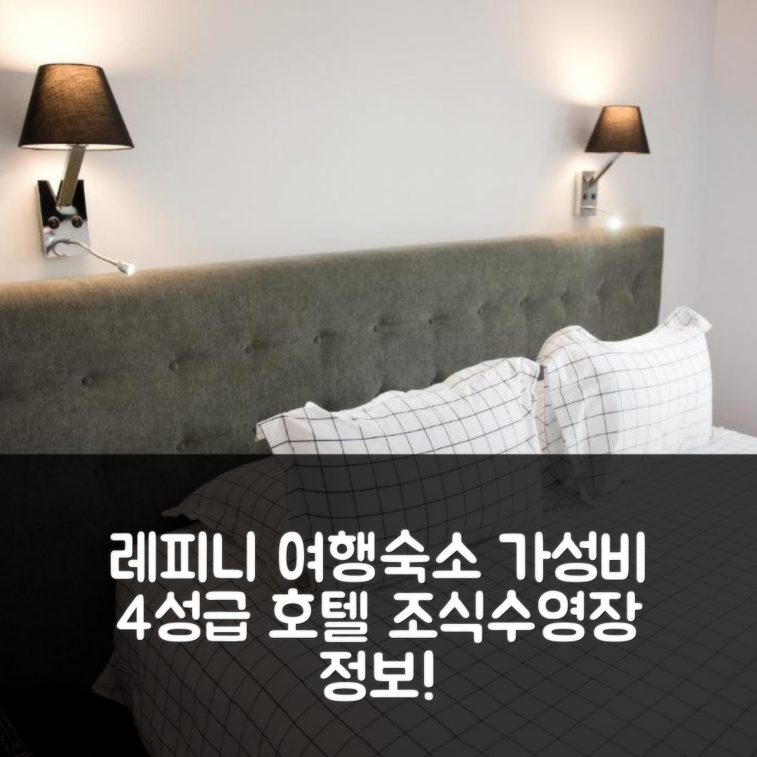 레피니 숙소 여행 호텔 추천 아르메 드 샴페인 | 가성비 좋은 4성급 조식과 수영장 정보 5가지